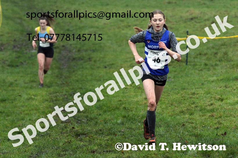 Girls under-15s, NECAA Junior Cross Country Relays, Thornley Farm, Peterlee, Saturday, December 12th. Photo: David T. Hewitson/Sports for All Pics